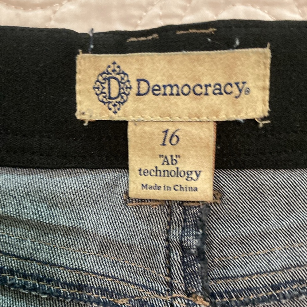 Democracy Ab Solution Dark Denim Skinny Jeans Women’s Size 16 - Picture 5 of 15